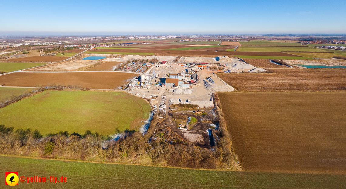 07.02.2023 - Luftbilder von dem Quetschwerk in Gronsdorf bei Haar